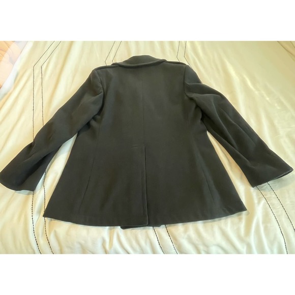 Vtg Navy Peacoat Wool Jacket Lined Button-Up 16Reg Dbl Breasted Military Issue - Picture 7 of 7